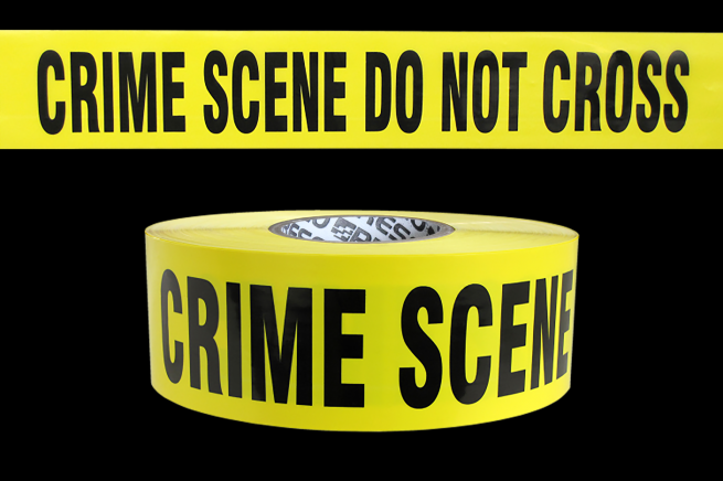 CRIME SCENE DO NOT CROSS BARRICADE TAPE - 3" x 1000FT.